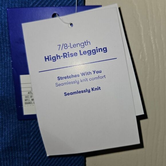 Joy Lab High- Rise Legging 7/8 Length Size XL Blue NEW - Picture 5 of 6